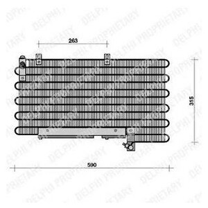 Фото Конденсатор, кондиціонер Delphi TSP0225013