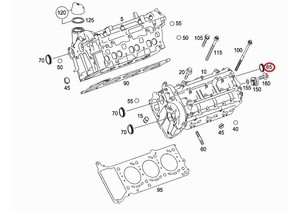 Фото Заглушка натяжителя цепи M271 EVO / M274 / M642    20 мм Mercedes A 000 997 62 20