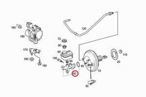 Фото Головний гальмiвний цилiндр Mercedes A 168 430 02 01