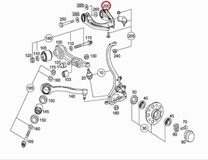 Фото Важіль незалежної підвіски колеса, підвіска колеса Mercedes A 211 330 01 38