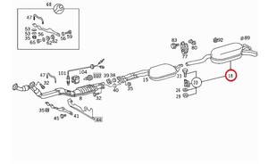 Фото Глушитель выхлопных газов конечный Mercedes A 124 491 04 00