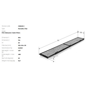 Фото Фільтр салона TECNECO CK8430C