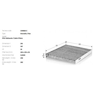 Фото Фільтр салона TECNECO CK9665C