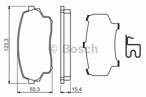 Фото Дисковi колодки переднi Bosch 0 986 494 711