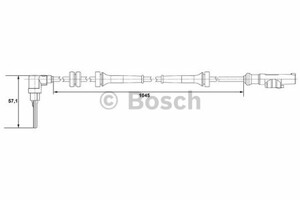 Фото Датчик частоти обертання колеса Bosch 0 265 007 610