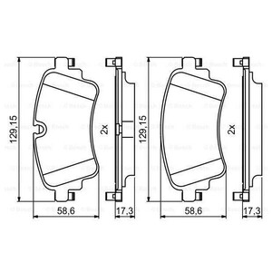 Фото Гальмівні колодки, дискові Bosch 0 986 494 833