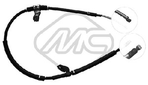 Фото Cable, parking brake/Brake System Metalcaucho 82277