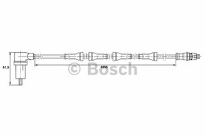 Фото Датчик частоти обертання колеса Bosch 0 265 006 154