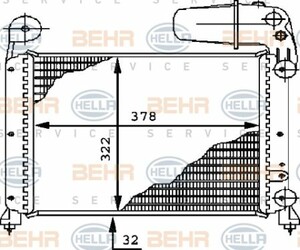 Фото Радіатор, охолодження двигуна Behr Hella Service 8MK376716341