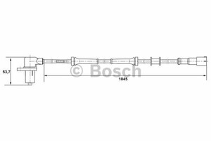 Фото Датчик частоти обертання колеса Bosch 0 265 006 162