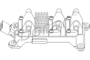 Фото Елемент котушки запалювання Topran 110 571 755
