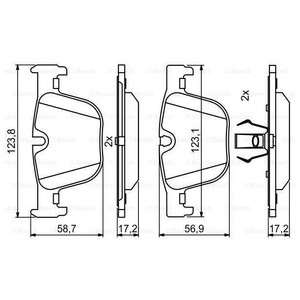 Фото Гальмівні колодки Bosch 0 986 494 786