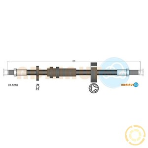 Фото Шланг тормозной Adriauto 011218