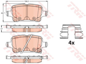 Фото Автозапчасть TRW GDB2180