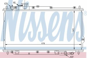 Фото Радіатор, охолодження двигуна Nissens 66630