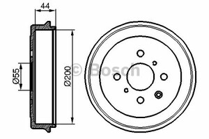 Фото Гальмівний барабан Bosch 0 986 477 148