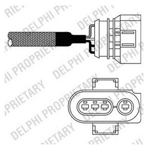 Фото Лямбда-зонд Delphi ES10967-12B1