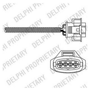 Фото DELPHI OPEL лямбда-зонд (4 конт.) Astra G,Corsa D,Vectra C 3,2i  02-, Omega B 2,6i 00- Delphi ES20315-12B1