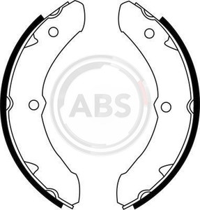 Фото Комплект гальмівних колодок ABS 8552