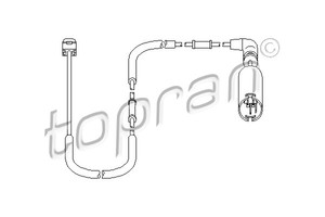 Фото Сигналізатор, знос гальмівних колодок Topran 500 660 755