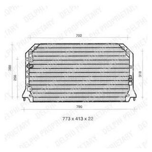 Фото Конденсатор, кондиціонер Delphi TSP0225310