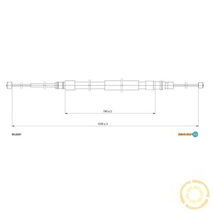 Фото Трос ручного тормоза Adriauto 050247