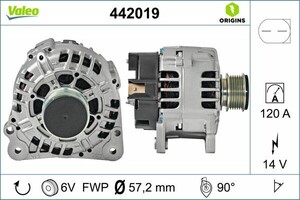 Фото Генератор Valeo 442019