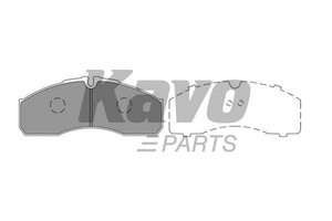 Фото Колодки гальмівні (передні) Nissan Atleon/Cabstar E 99-06/ Iveco Daily KAVO PARTS KBP-6598