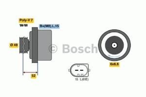 Фото Генератор Bosch 0 986 041 750