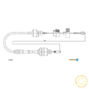 Фото Трос зчеплення Adriauto 07.0163