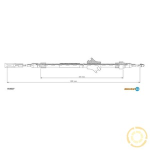Фото Трос зупиночних гальм Adriauto 03.0227