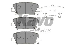 Фото Колодки гальмівні (передні) Hyundai Elantra 05- KAVO PARTS KBP3050