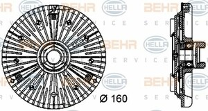 Фото Зчеплення, вентилятор радіатора Behr Hella Service 8MV 376 732-271