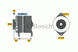 Фото Генератор Bosch 0 986 031 410