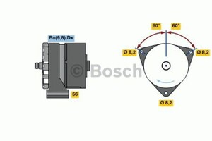 Фото Генератор Bosch 0 986 031 020