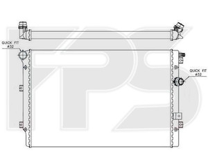 Фото Радіатор Forma Parts (FPS) FP74A320