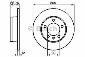 Фото Диск гальмівний Bosch 0 986 478 970