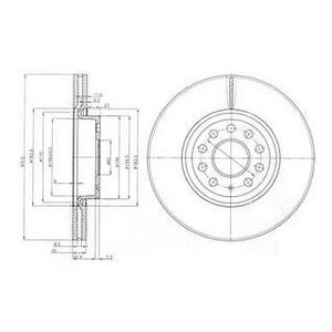 Фото Гальмівний диск Delphi BG3953