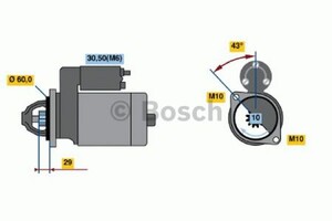 Фото Стартер Bosch 0 001 108 409