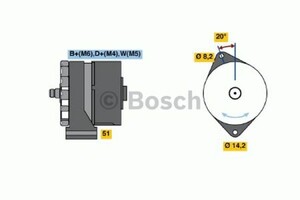 Фото Генератор Bosch 0 986 034 350