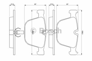 Фото Гальмівні колодки Bosch 0 986 424 812