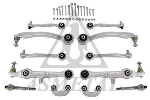 Фото Комплект важелів підвіски (передньої) Audi A4/Seat Exeo 02- (з болтами) AS METAL 13AU0203