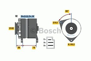 Фото Генератор Bosch 0 986 044 591