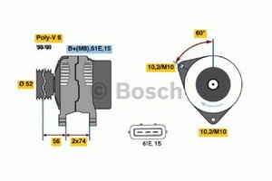 Фото Генератор Bosch 0 123 325 011