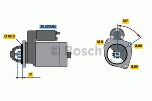 Фото Стартер Bosch 0 986 018 521