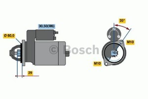 Фото Стартер Bosch 0 986 021 330