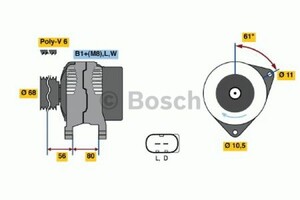 Фото Генератор Bosch 0 986 044 890