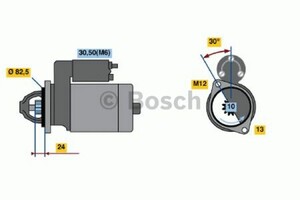 Фото Стартер Bosch 0 001 110 060