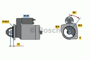 Фото Стартер Bosch 0 986 021 590