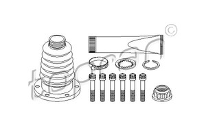 Фото Комплект пильовика, привідний вал Topran 104 017 546